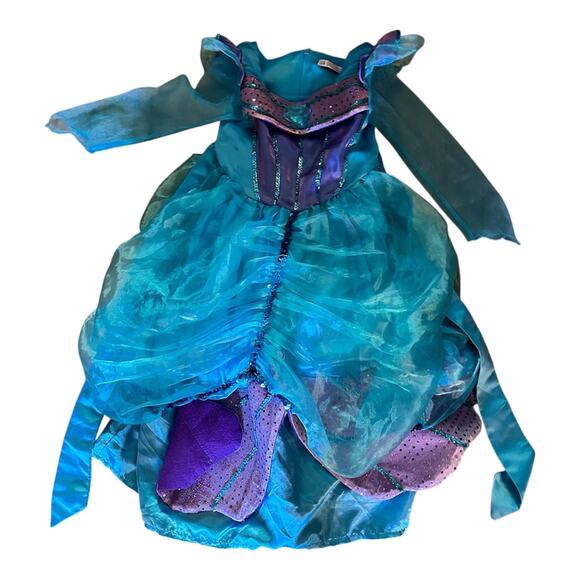 Princess Girls Kids 5 ? Halloween Costume Dress Up Gown Roleplay Theater Blue - Picture 1 of 10